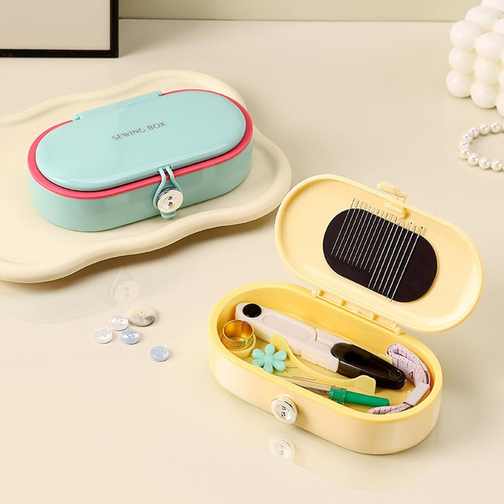 Portable Sewing Kit for Emergency Repair, Travel Sewing Kit Box with