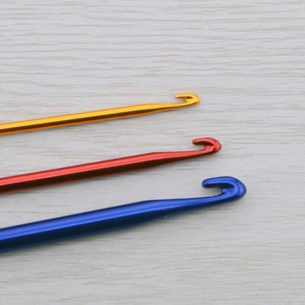 9pcs Aluminum Crochet Hooks, 2.75mm 4mm 6mm Sizes for Yarn
