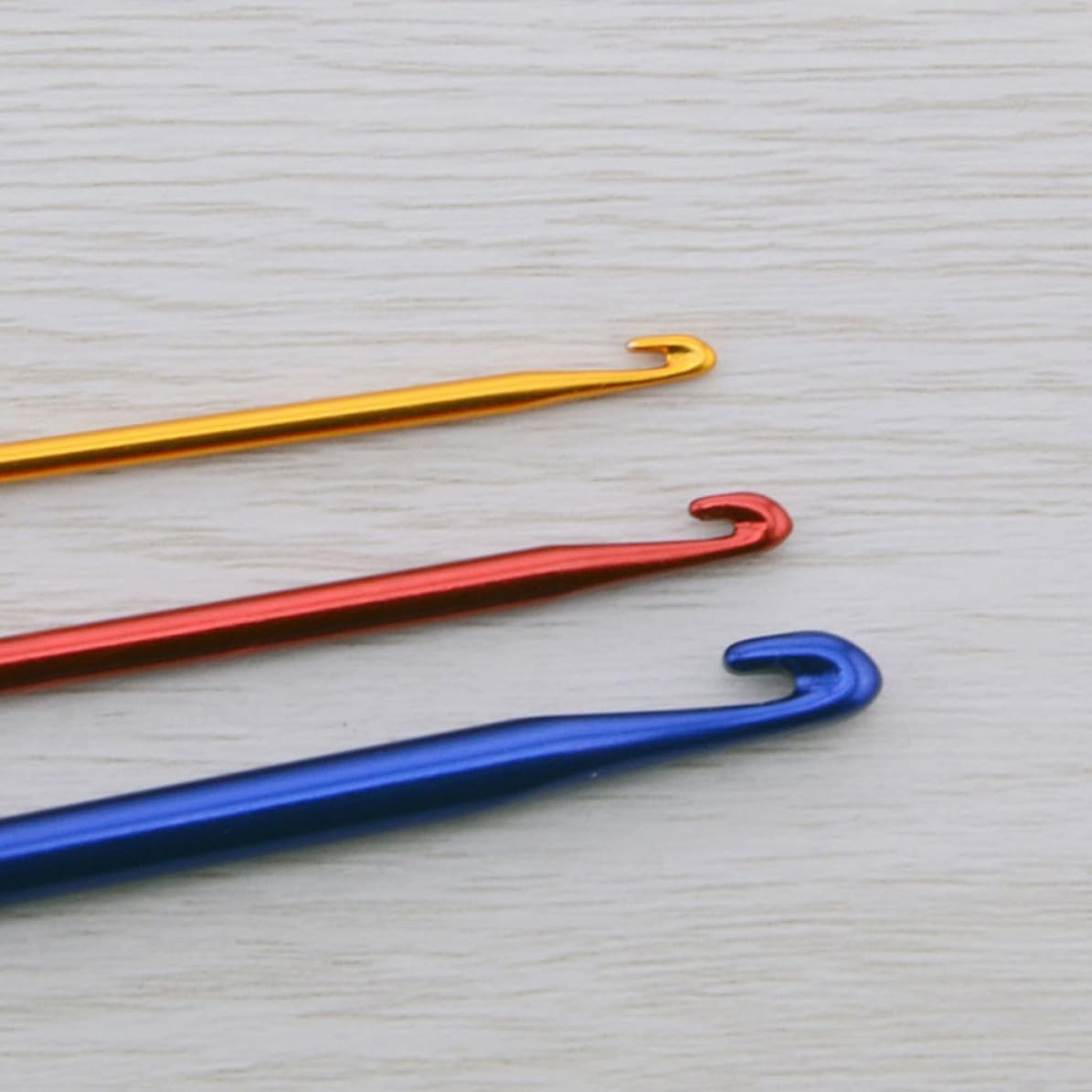 9pcs Aluminum Crochet Hooks, 2.75mm 4mm 6mm Sizes for Yarn