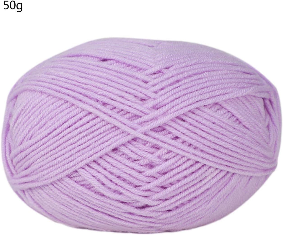 6Pcs Crochet Yarn, 50g / Roll Soft Crochet, 40 Autumn Yellow