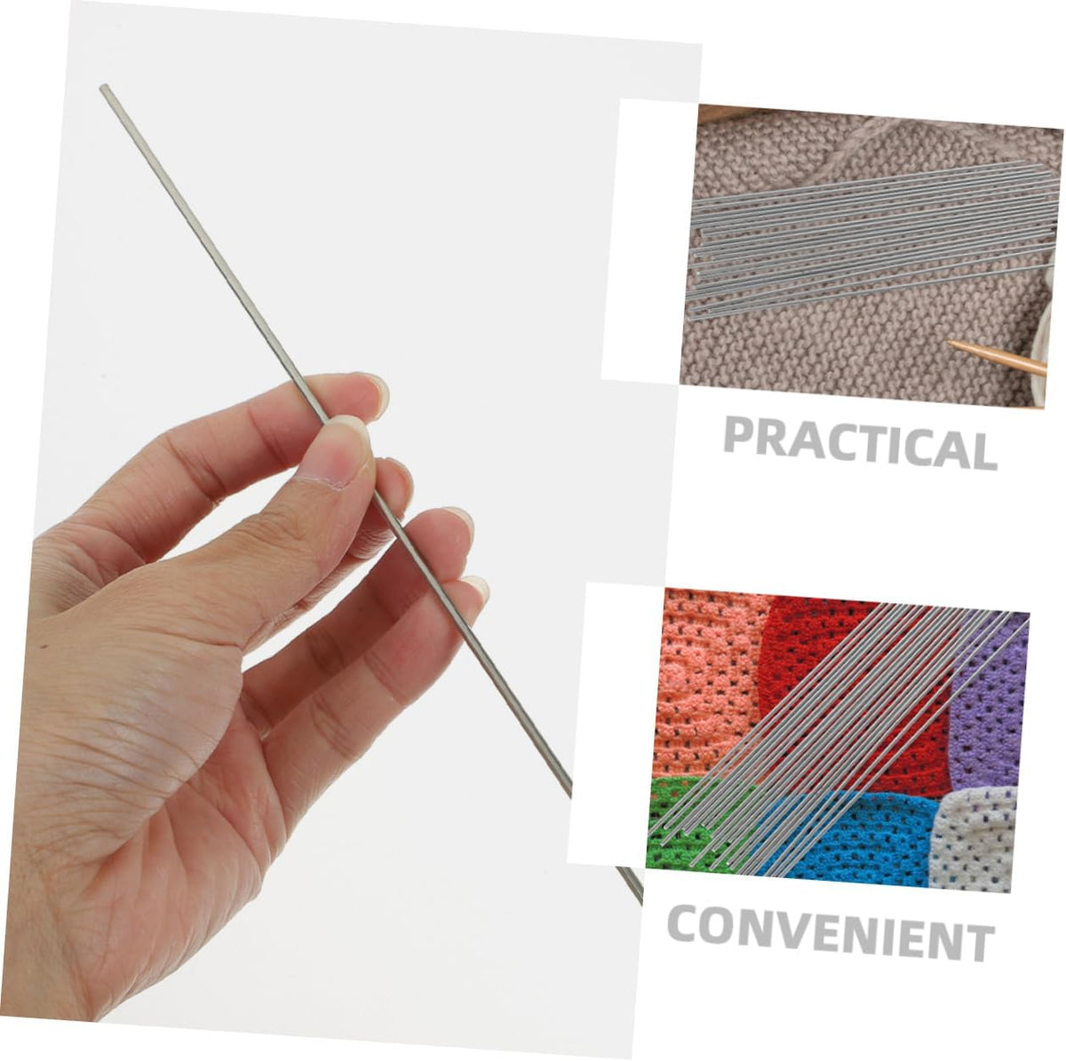 TEHAUX 2sets Blocking Board Pegs Stainless Steel Rod Pins Set of