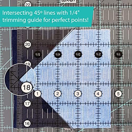 Creative Grids Quilt Ruler 6-1/2in x 24-1/2in Rectangle - CGR24LEFT