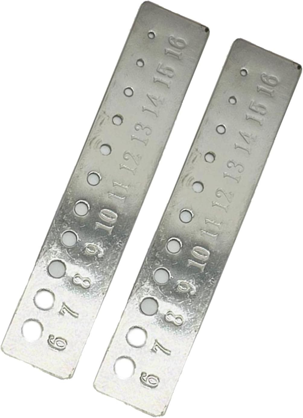 2 Pieces Knitting Gauge Stainless Steel Crochet Hook Ruler Sizer