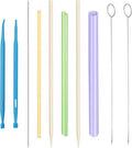10PCS Tube Turner Sewing Tool Set, Point Loop Turner Needle Threader