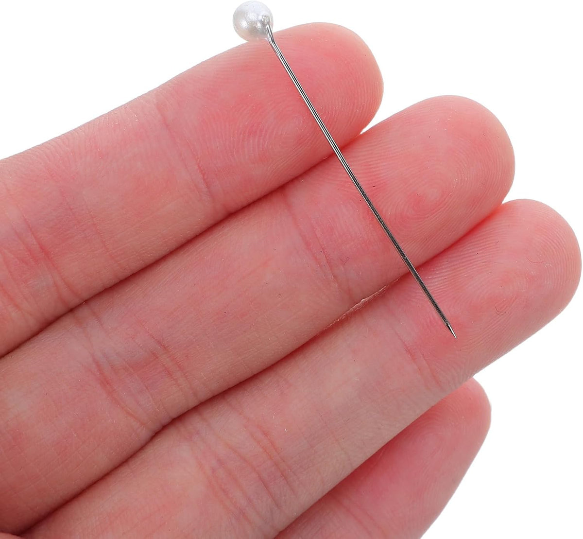 20 Boxes White Pearl Head Sewing Pins, Straight Craft Needles