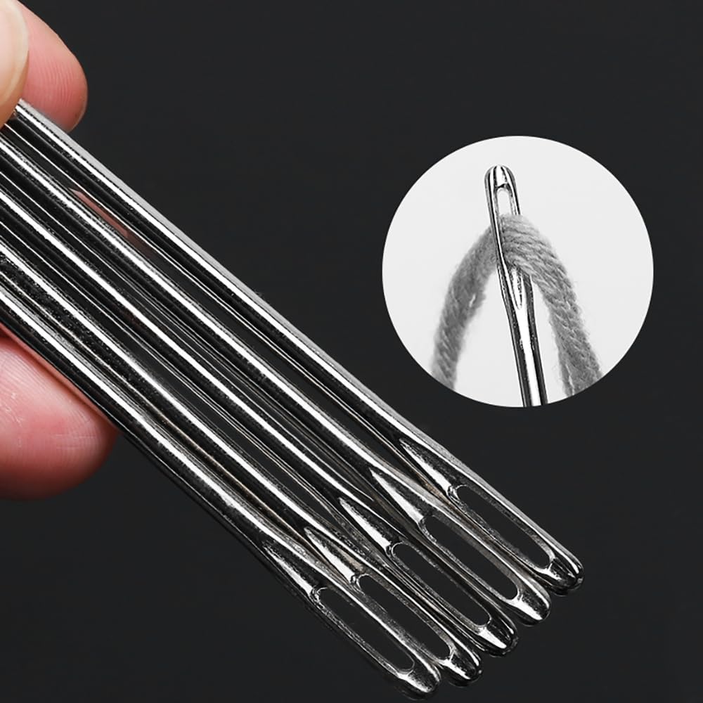 4" Professional Upholstery Needle 10cm Length 3mm Thickness, Big Eye