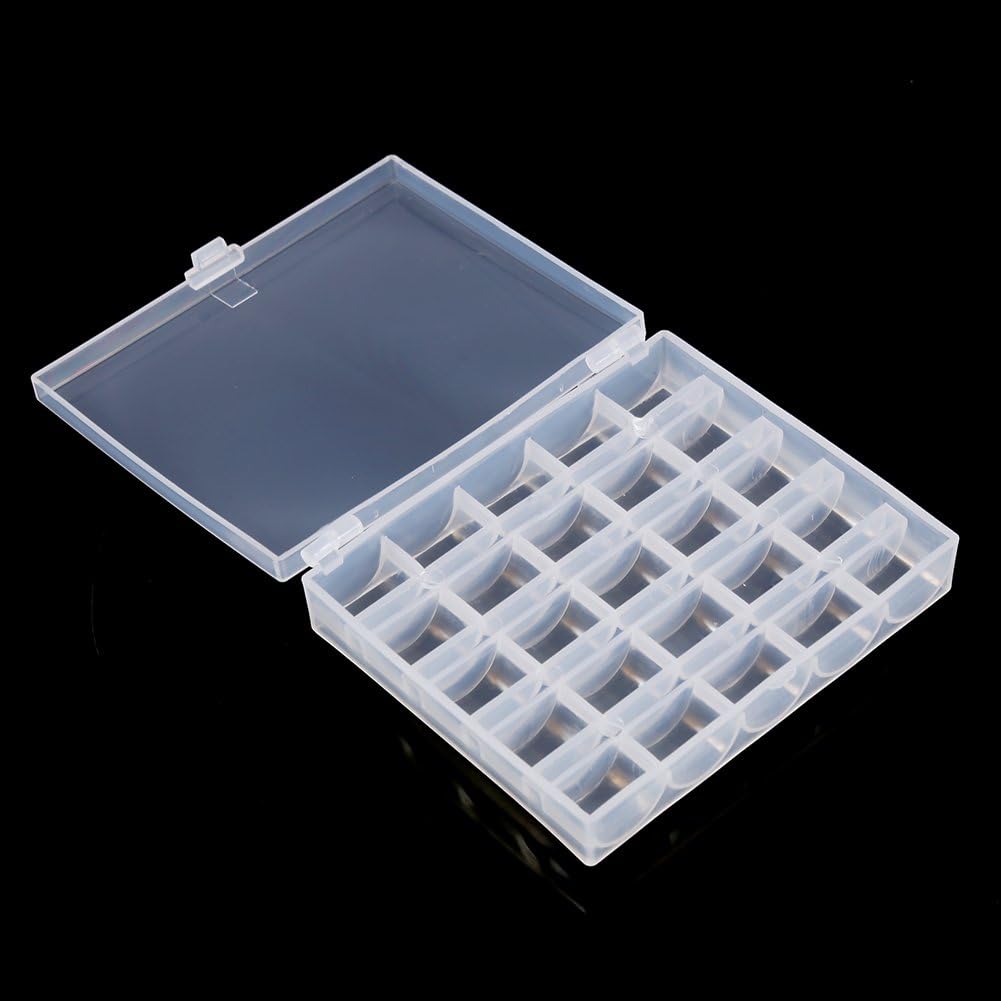 TREETDOBV Bobbin Container, Bobbin Organizer, Plastic Empty Bobbins