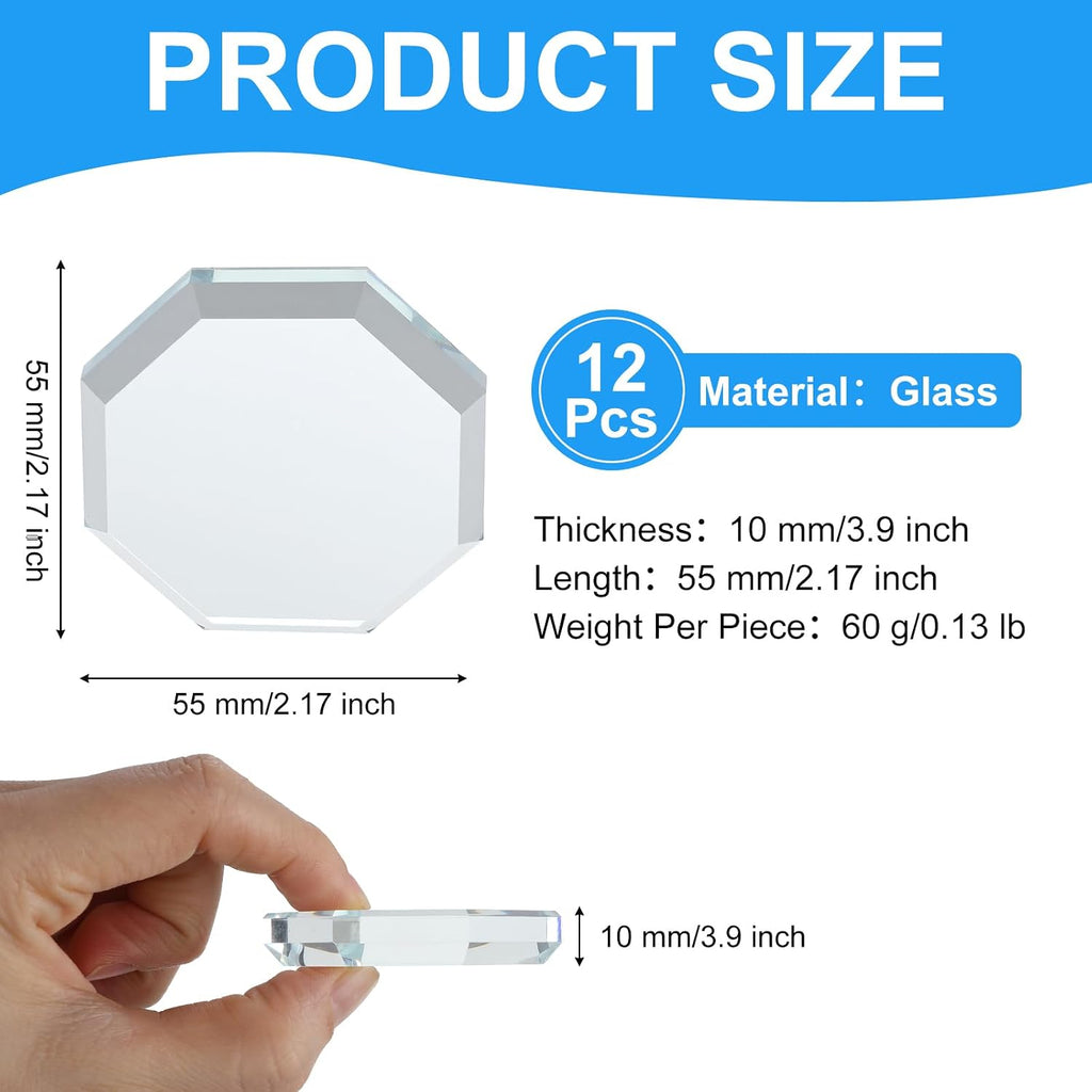 12 Pcs Glass Fabric Sewing Weights, Glass Pattern Weights Paper Weight