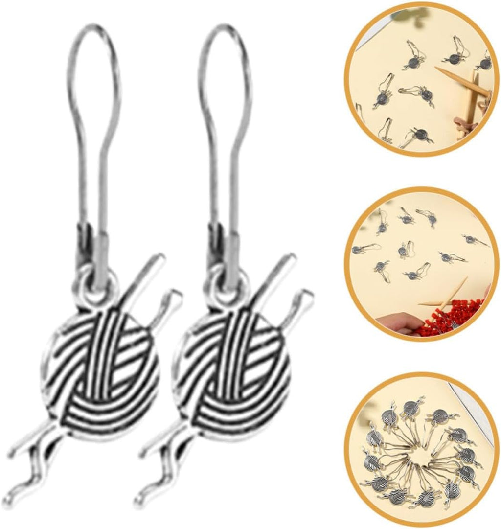 12pcs Metal Knitting Stitch Markers for DIY Crafters Winter Season