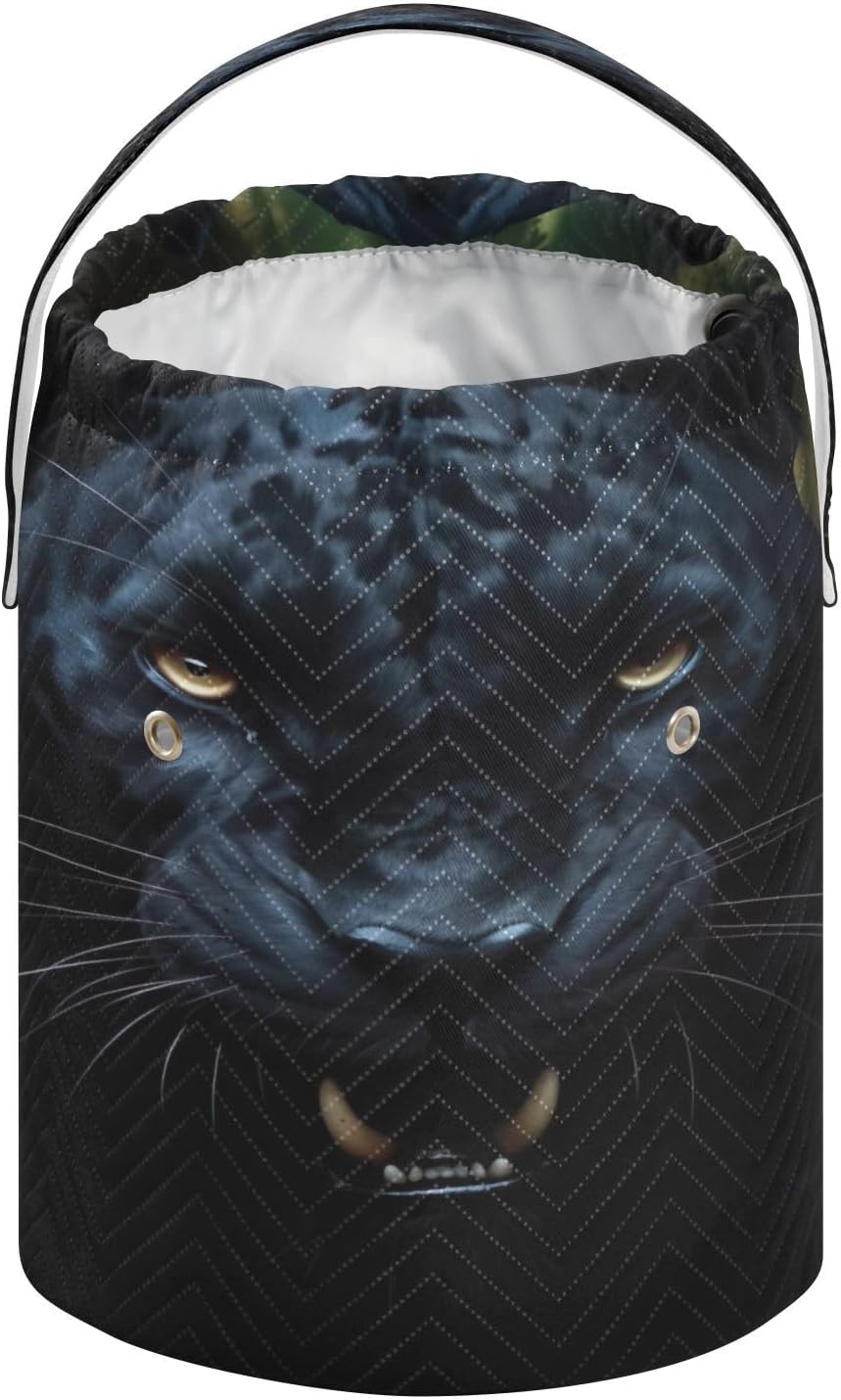 YETTASBIN Panther Yarn Storage Bag, Large Crochet Knitting Bag