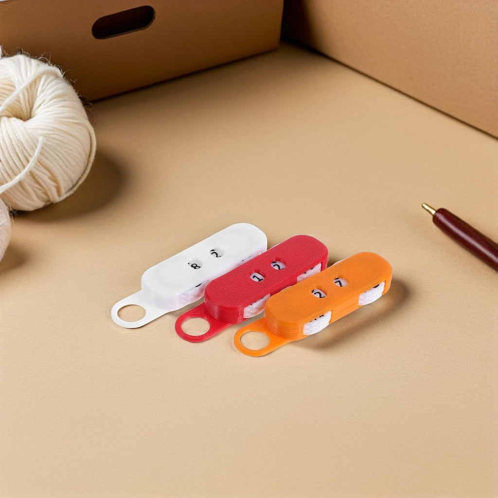 Winter Knitting Row Counter for Sweaters and Crochet Hooks 3Pcs