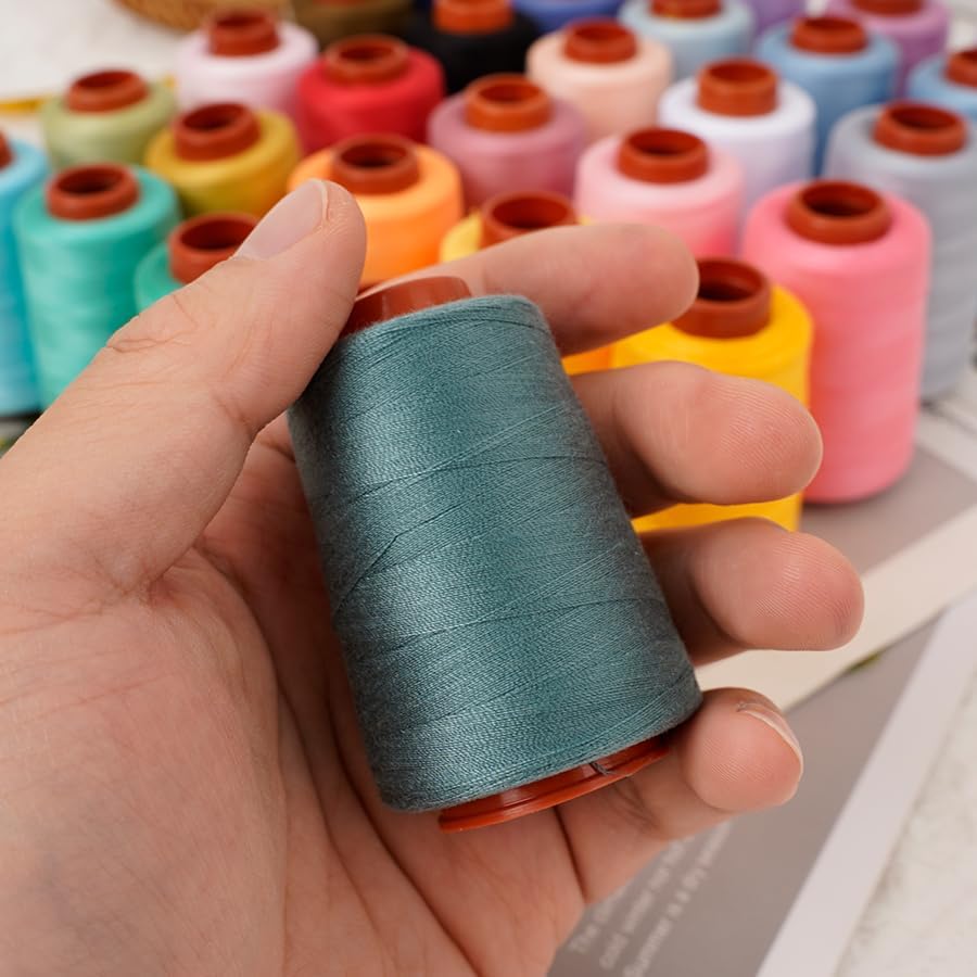 12PCS Sewing Thread Kit 30wt Spools,12 Colors,Assorted Colors Each