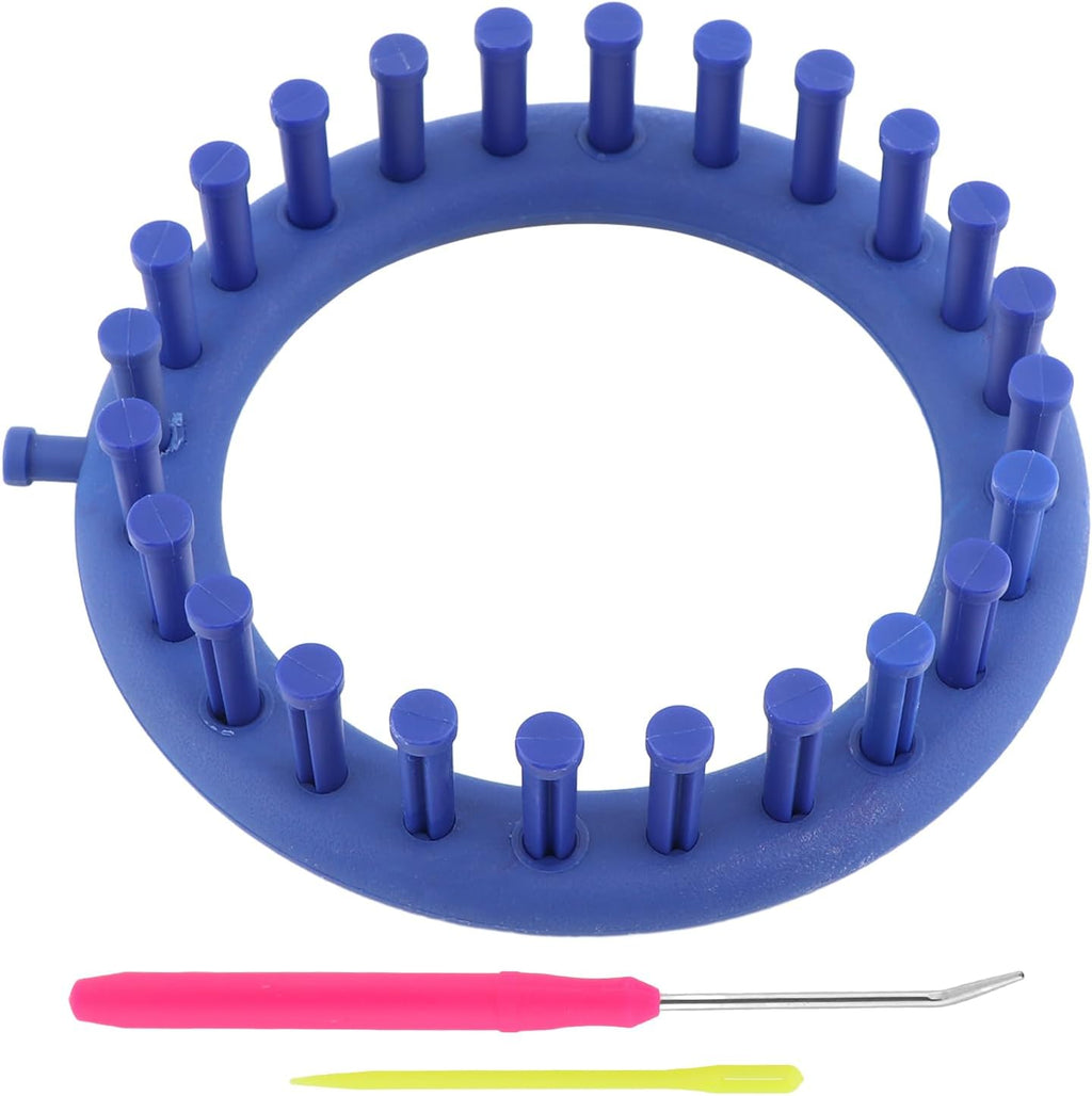 NOVYQREN Round Plastic Quick Knit Loom Set, DIY Home Manual Craft