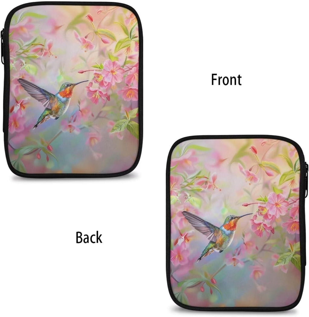 Hummingbird Crochet Hook Case Portable Knitting Needle Case with Web