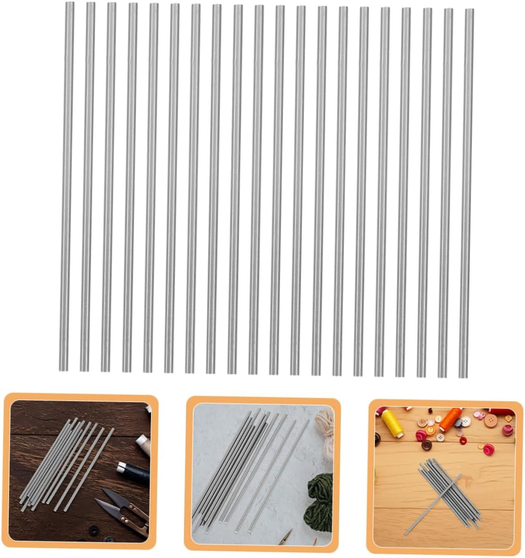 Crochet Board Rod Set for Wooden Blocking Boards, 20pcs Stainless