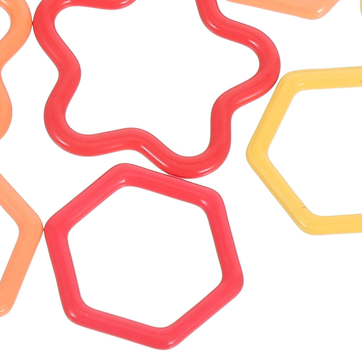 Metal Stitch Markers for Knitting Crochet, Hexagon Star Locking Clips