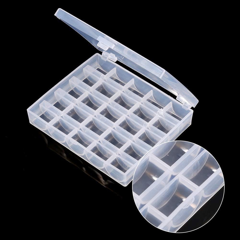 TREETDOBV Bobbin Container, Bobbin Organizer, Plastic Empty Bobbins
