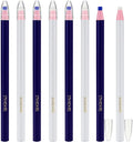 8Pcs Sewing Pencils for Fabric Washable Blue & White Fabric Marking