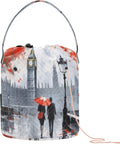 YETTASBIN London Landscape Yarn Storage Bag, Large Crochet Knitting