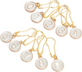 10 Pcs Number 0~9 Stitch Markers, Alloy Enamel Crochet Stitch Marker