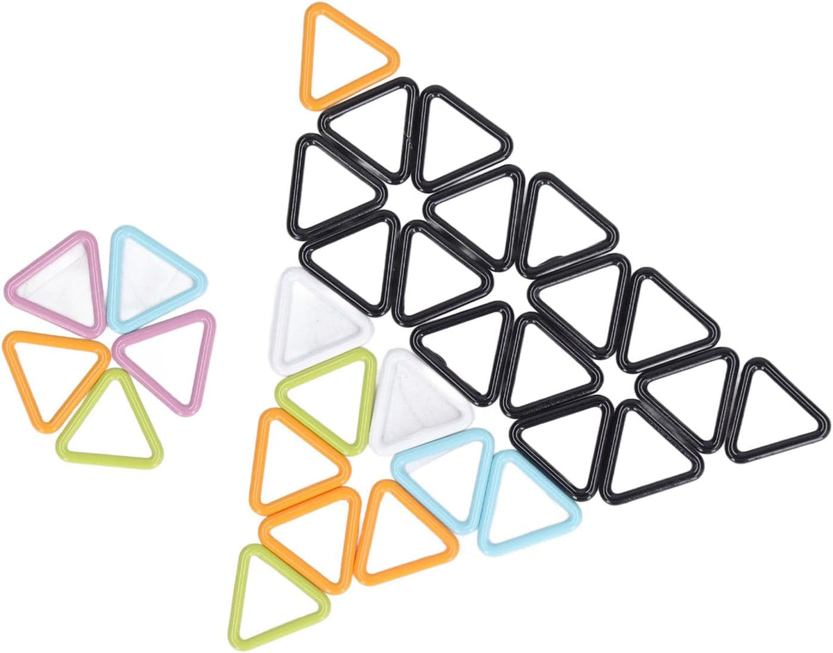Geometric Stitch Markers, Metal Crochet Knitting Locking Clips Bright