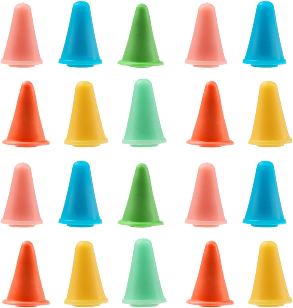 20Pcs Knitting Needle Point Protectors Knit Needle Tip Covers Knitting