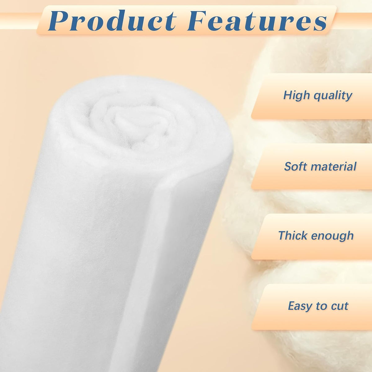 Peryiter 2 Roll Quilt Batting 36 Inch X 2 Yard X 1 Inch Polyester