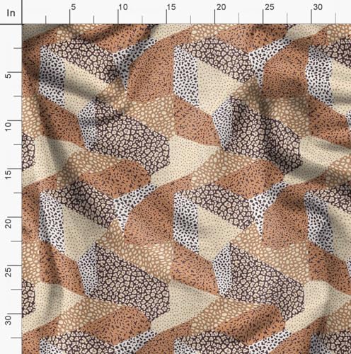 Soimoi Heavyweight Cotton Canvas Fabric Material - 56 Inch Wide, Brown