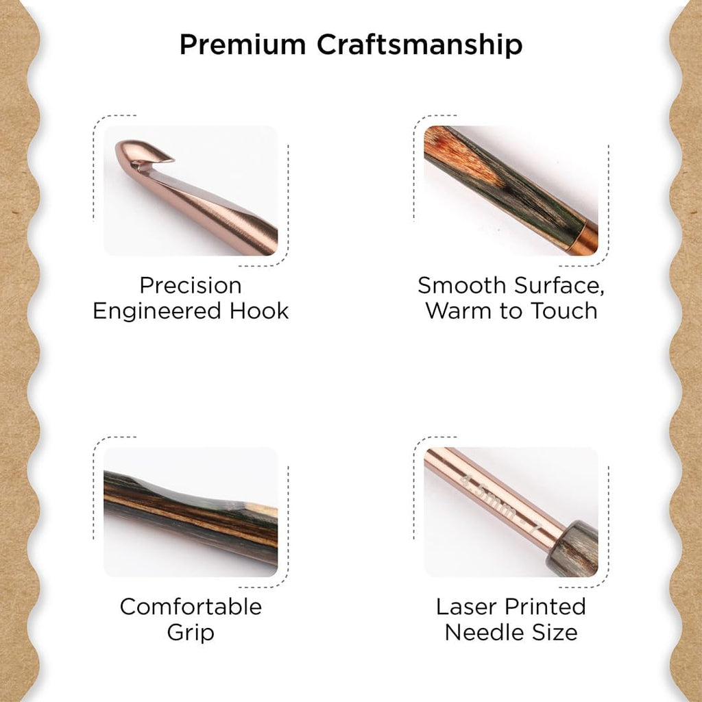 Knitter’s Pride Terra Single-ended Crochet Hook US G(4mm)