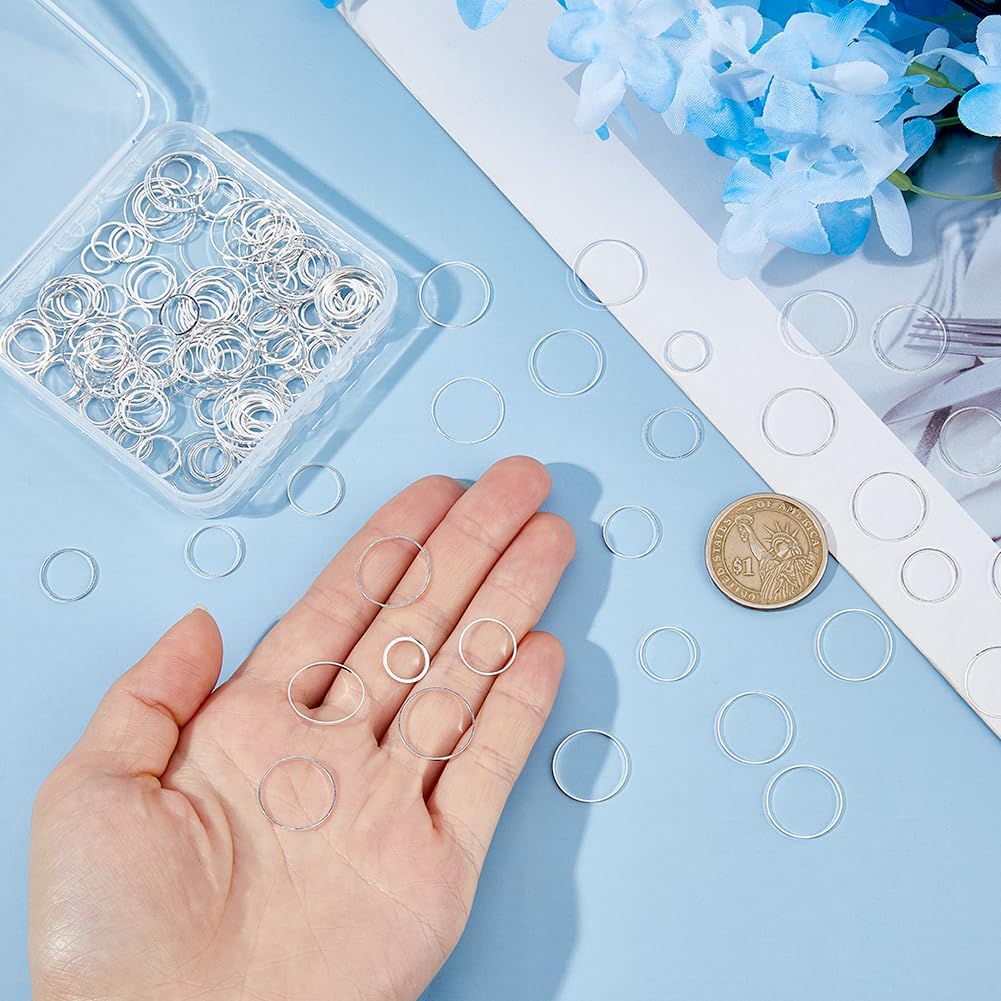 TNKBREEZE 200Pcs 4 Styles Metal Stitch Markers Brass Round Stitch