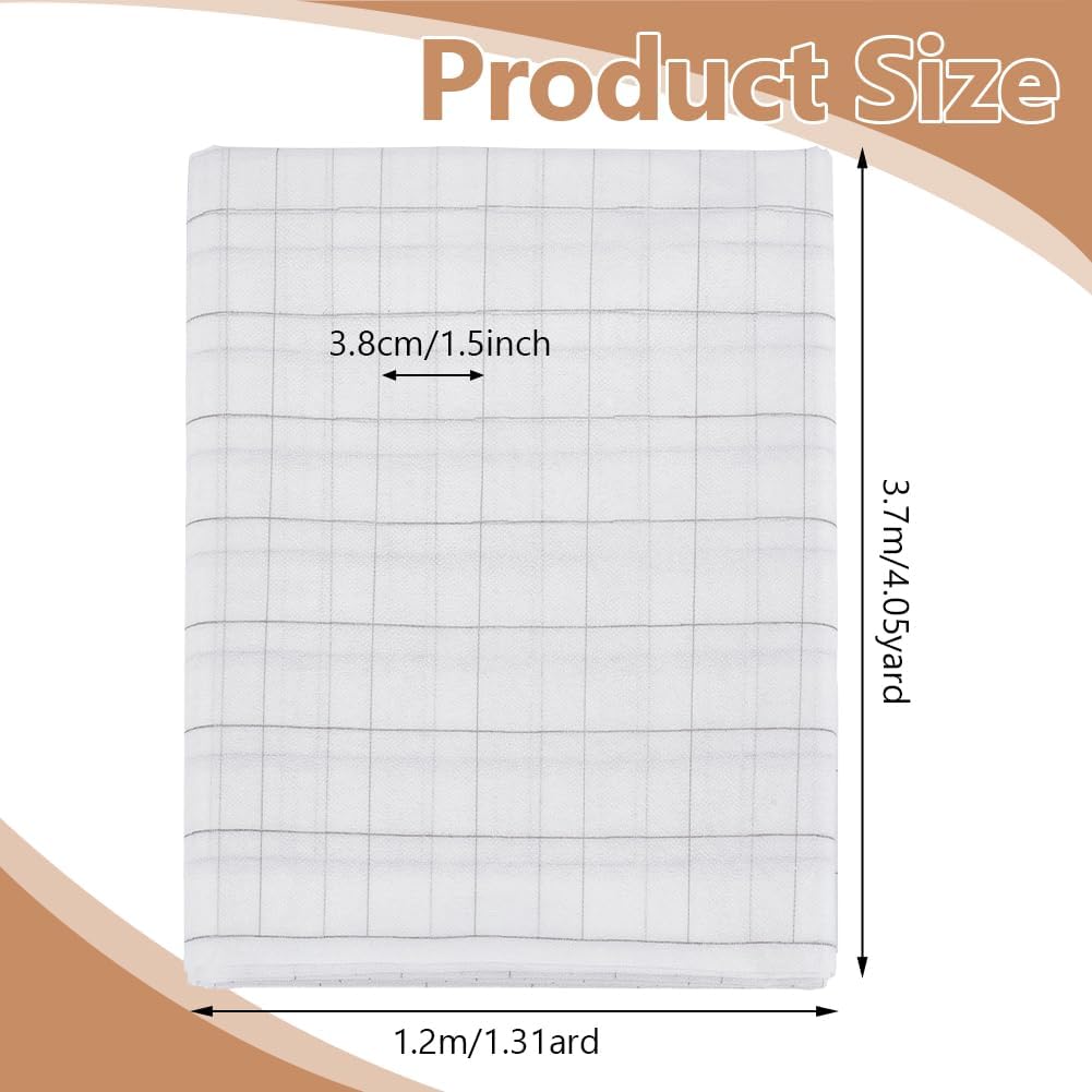 WEBEEDY 1.2m/47 Inches W x 4 Yards Fusible Interfacing Fabric with
