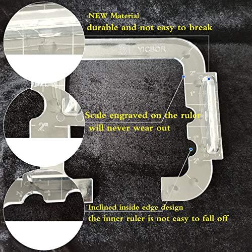 Free Motion Quilting Template Set with Quilting Frame for Domestic