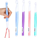 Ptwola 4 Pcs Crochet Hooks 8mm 10mm 12mm 15mm Crochet Needles Set