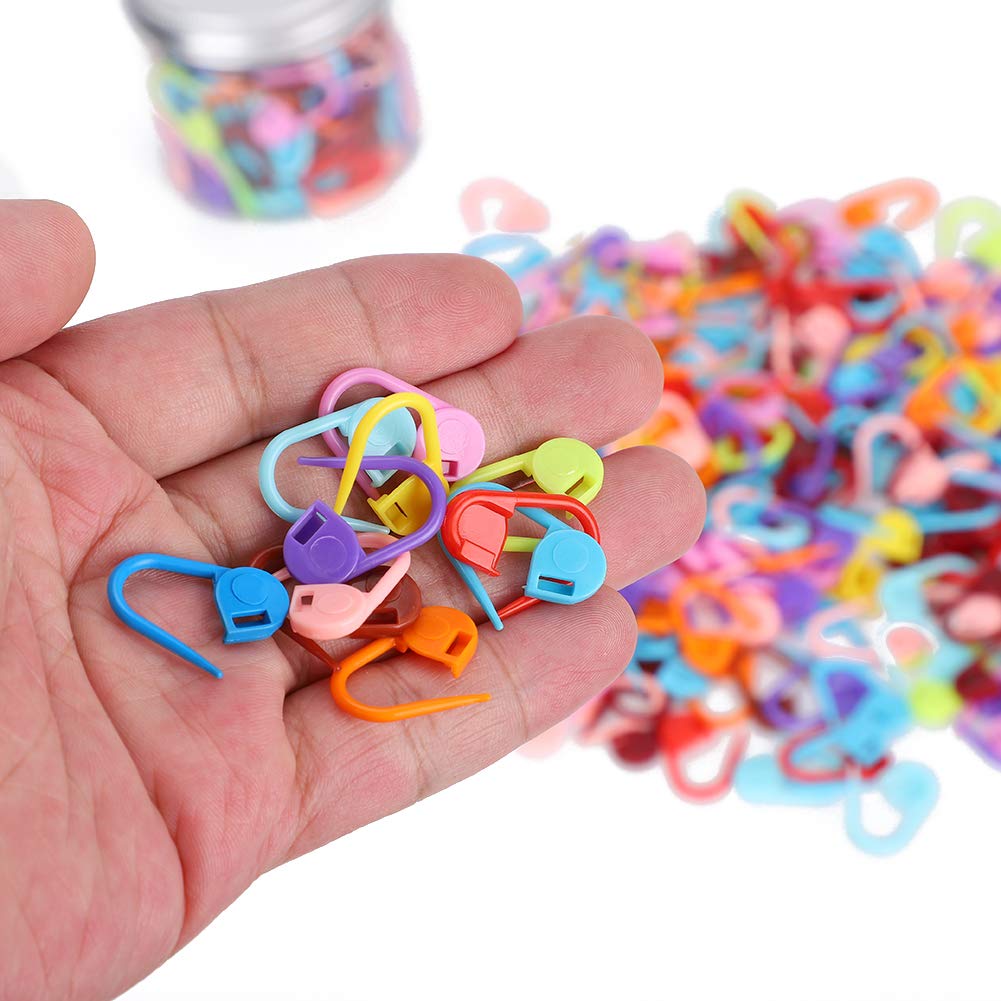 Locking Stitch Markers Soft Plastic Set Secure Counter Clips for