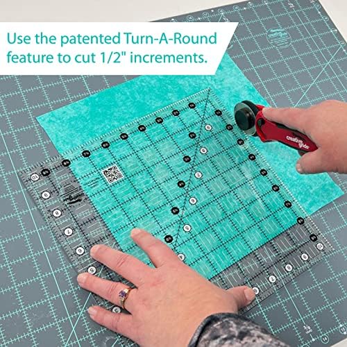 Creative Grids Quilt Ruler 18-1/2in x 18-1/2in Square – CGR1818 – Made