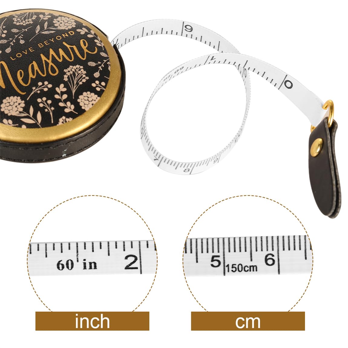 Soft Tape Measure Retractable Measuring Leather Mini Body Tape Measure