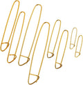 8pcs Knitting Stitch Holder Pins, Golden Aluminum Alloy, DIY Craft Set