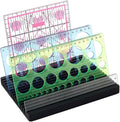 PH PandaHall 15 Slots Wooden Ruler Display Stand Quilting Ruler Holder
