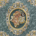 Luxurious Woven Jacquard Victorian Mirror Floral Design Heavy