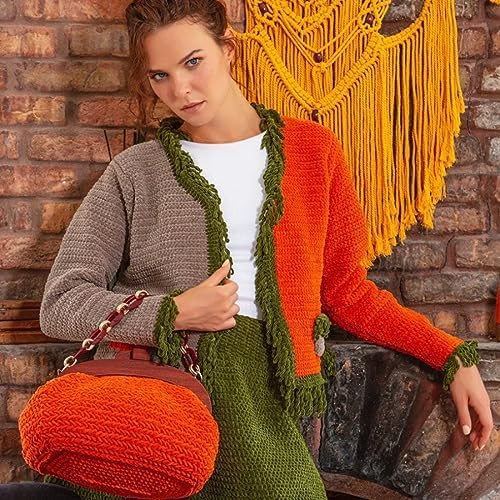 YarnArt Dolce Baby – Soft Chenille Velvet Yarn, 50g (1.76 oz), 93 yds