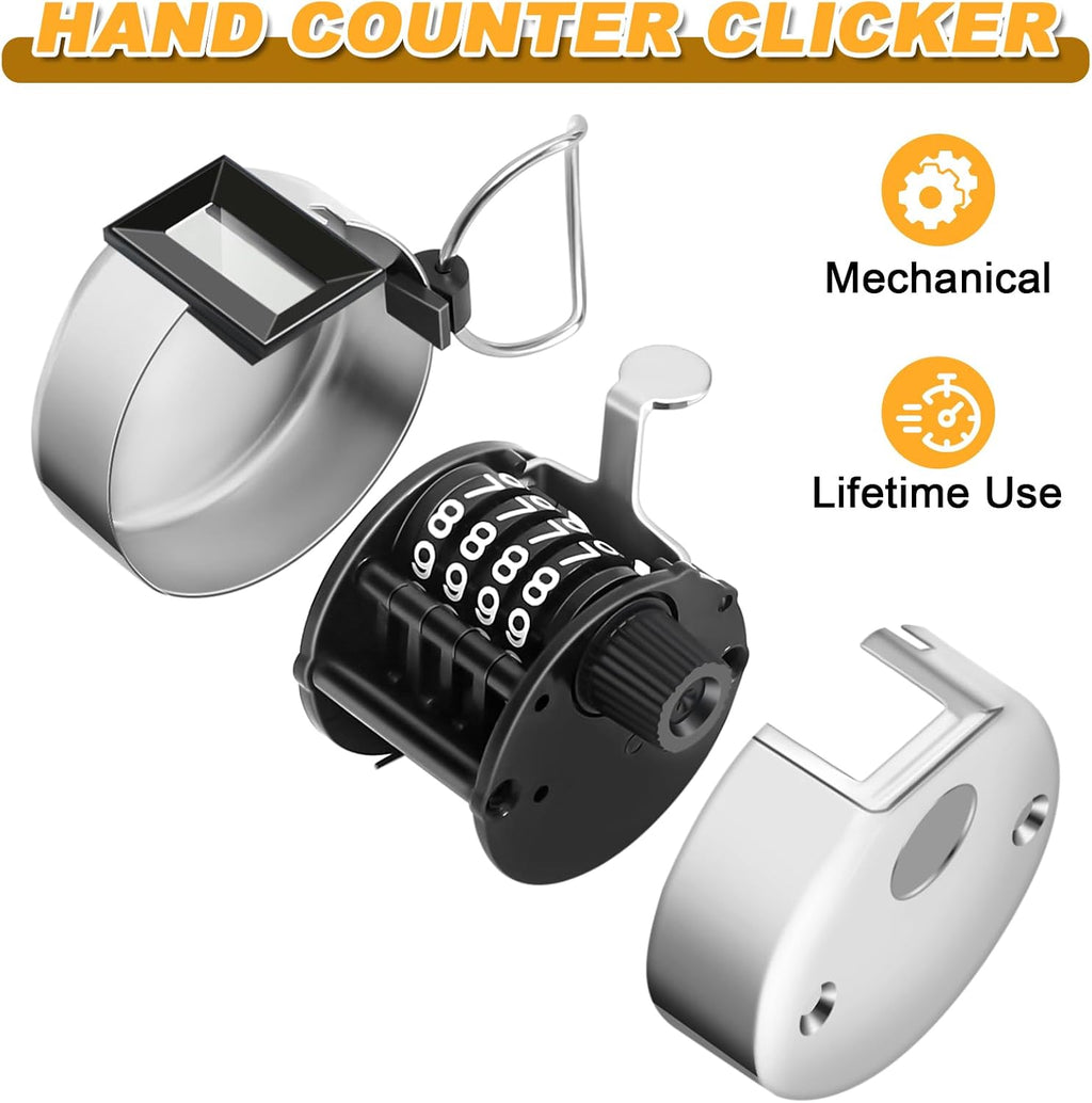 2 Pcs Clicker Counter, Hand Tally Counter with Large Display