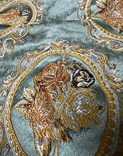 Luxurious Woven Jacquard Victorian Mirror Floral Design Heavy