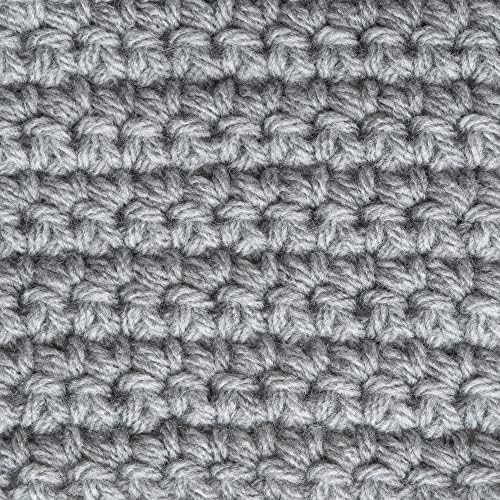 Bernat Super Value Yarn for Crocheting Soft, Soft Gray, 3-Pack