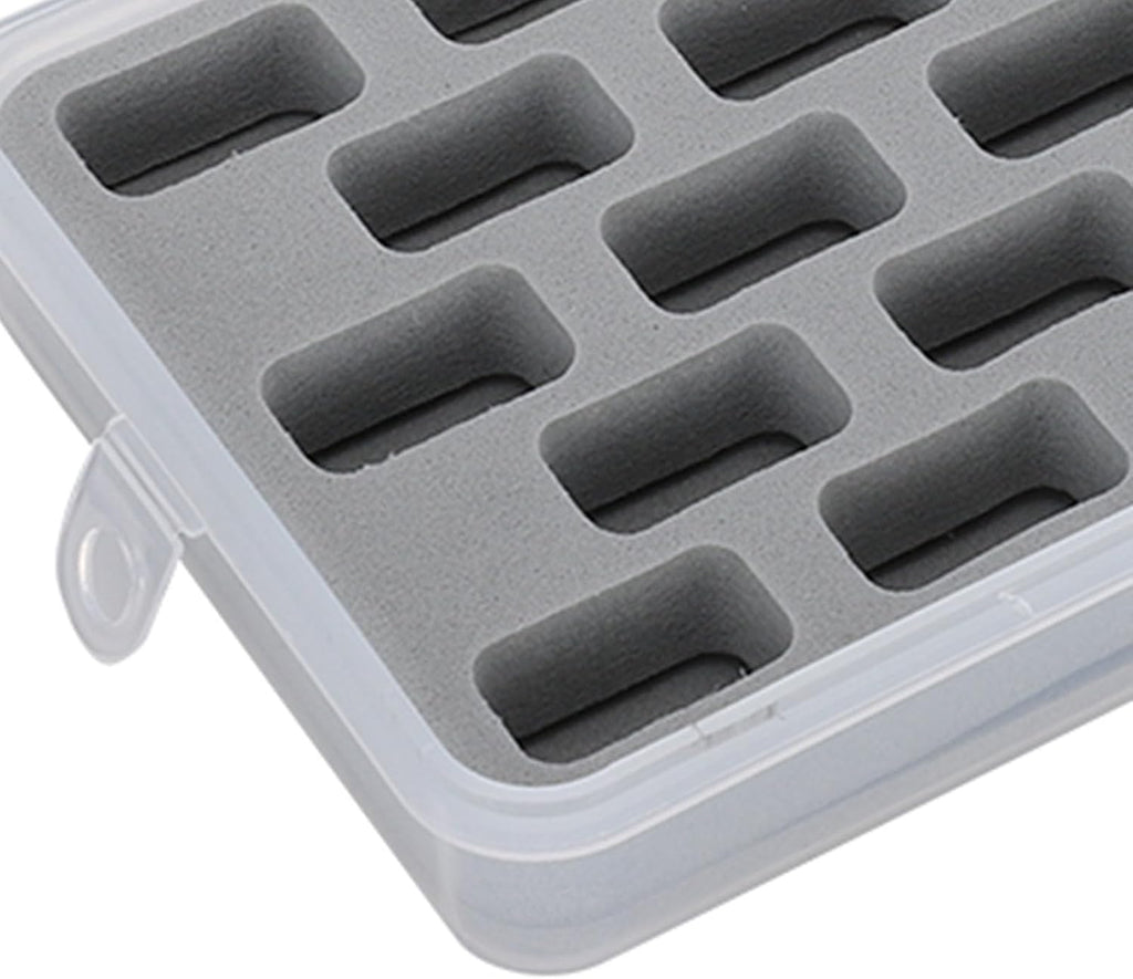FRELEAN Bobbin Box, 28 Slots Empty Spools Organizer, Plastic Thread