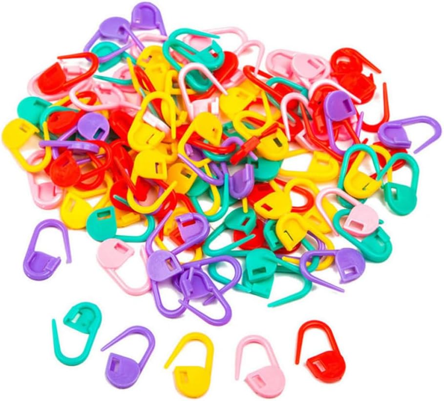 ARTIBETTER 120 Pcs Locking Stitch Markers, 10 Colors Included with Box