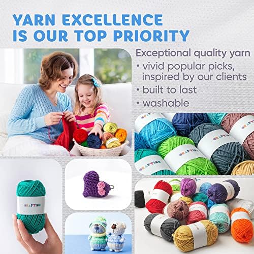 Crochet Kit for Beginners Adults and Kids - Beginner Crochet Kit for