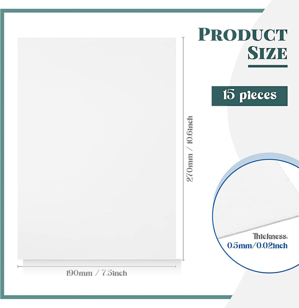 Teling 15 Set Comic Book Boards Bulk with U Shape Clips for Fabric