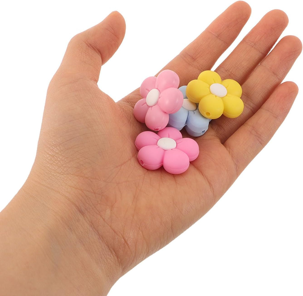 Cute Flower Knitting Needle Point Protectors for Winter, 16pcs