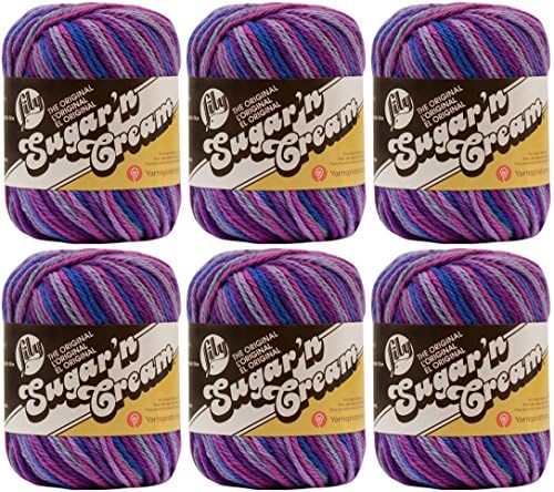 Bulk Buy: Lily Sugar'n Cream Yarn Bundle 100 Percent Cotton Solids and