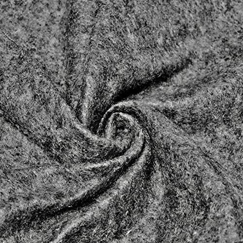 Abby Dark Heather Grey 72" Acrylic Felt Fabric by the Yard - 10030